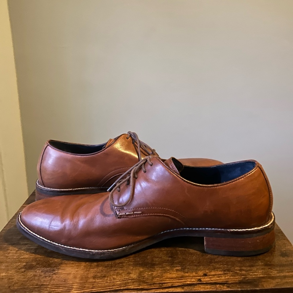Cole Haan Men's Lenox Hill Cap Toe Oxford Shoes - Light Brown - 11.5